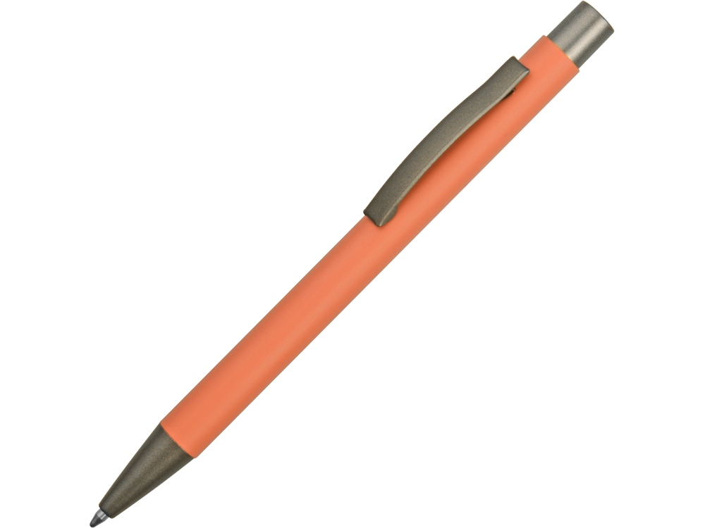 Ручка металлическая soft touch шариковая Tender, коралловый - купить оптом