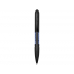 Ручка-стилус шариковая Light, черная с синей подсветкой, черный, фото 3