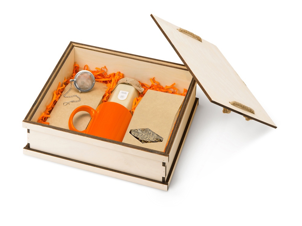 Подарочный набор Tea Duo Deluxe, оранжевый - купить оптом