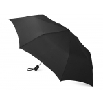Зонт складной Irvine, полуавтоматический, 3 сложения, с чехлом, черный, фото 1