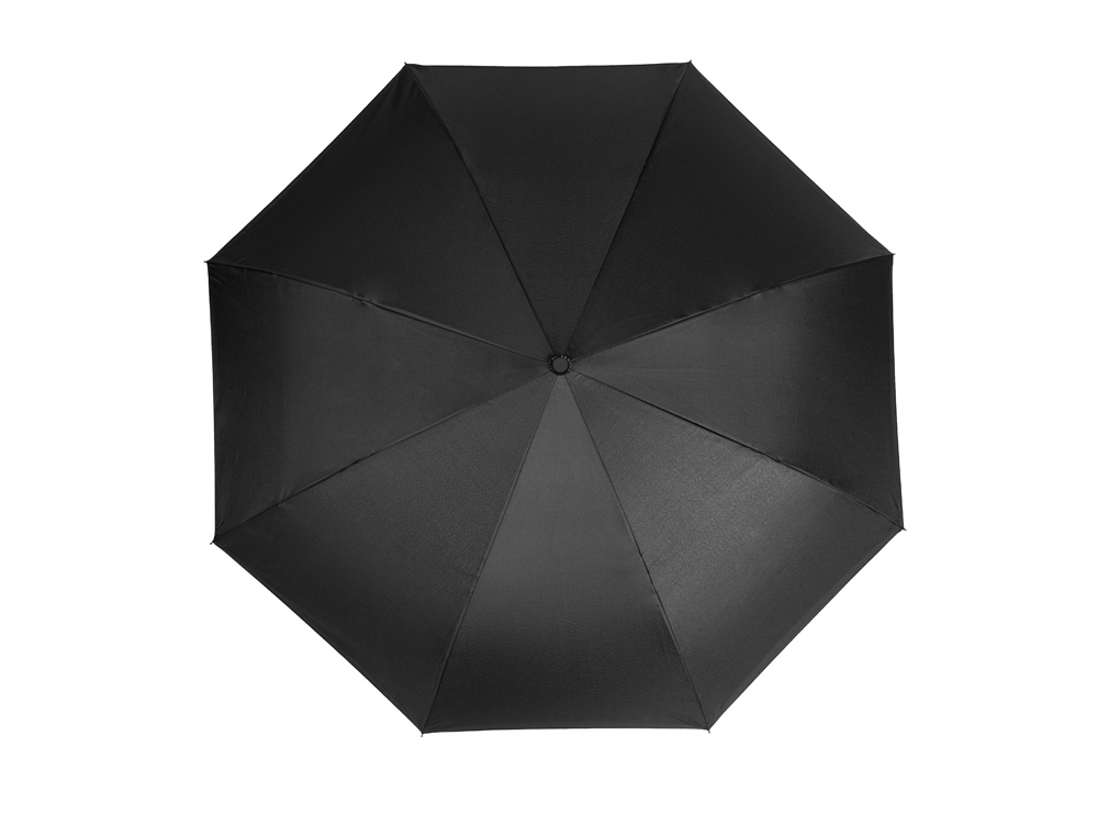 Зонт-трость наоборот Inversa, полуавтомат, черный/желтый - купить оптом