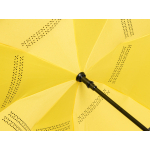 Зонт-трость наоборот Inversa, полуавтомат, черный/желтый, фото 4