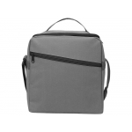 Изотермическая сумка-холодильник Classic c контрастной молнией, серый/черный, фото 3