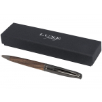 Шариковая ручка с деревянным корпусом Loure, черный/коричневый, фото 4