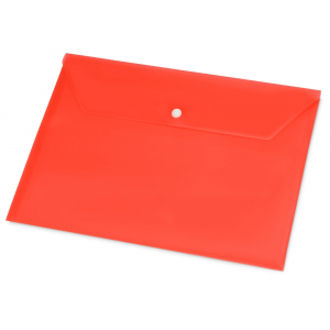 Папка-конверт А4 с кнопкой, красный - купить оптом