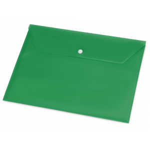 Папка-конверт А4 с кнопкой, зеленый - купить оптом