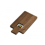 Флешка в виде деревянной карточки с выдвижным механизмом, 8 Гб, коричневый, фото 2