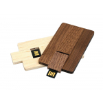 Флешка в виде деревянной карточки с выдвижным механизмом, 8 Гб, коричневый, фото 3