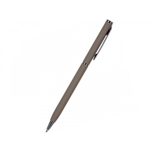 Ручка Palermo шариковая  автоматическая, серый металлический корпус  0,7 мм, синяя - купить оптом