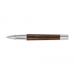 Ручка роллер TITAN WOOD R, синий, 0.7 мм, коричневый/серебряный, фото 1