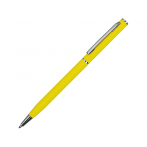 Ручка металлическая шариковая Атриум с покрытием софт-тач, желтый - купить оптом