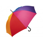23-дюймовый ветрозащитный полуавтоматический зонт Sarah,  радужный, фото 2