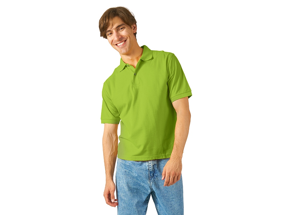 Рубашка поло Boston 2.0 мужская, зеленое яблоко - купить оптом