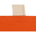 Сумка для шопинга Steady из хлопка с парусиновыми ручками, 260 г/м2, оранжевый, фото 4