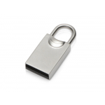 USB-флешка 2.0 на 16 Гб Lock, серебристый, металл