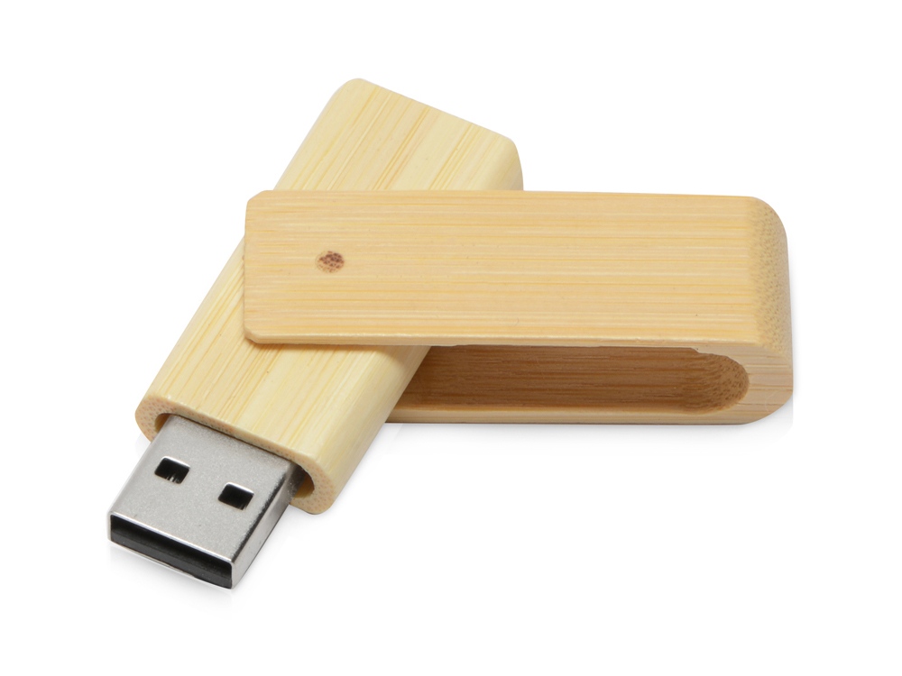 USB-флешка 2.0 на 16 Гб Eco, наутральный, бамбук - купить оптом