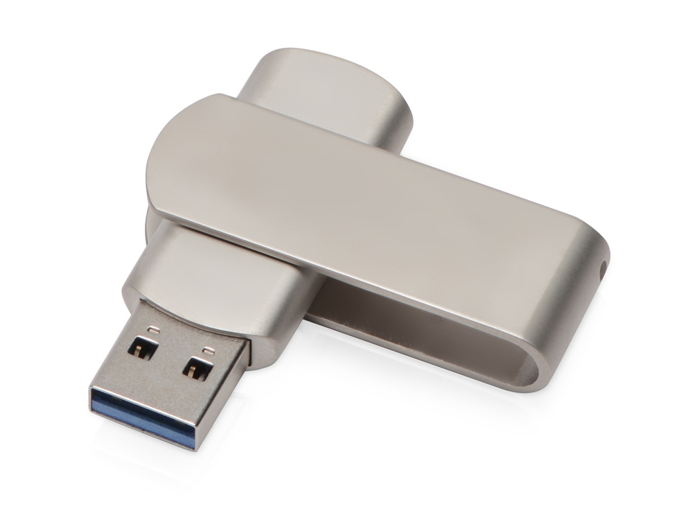 USB-флешка 3.0 на 32 Гб Setup, серебристый, металл - купить оптом