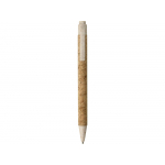 Ручка из пробки и переработанной пшеницы шариковая Evora, пробка/бежевый, фото 1