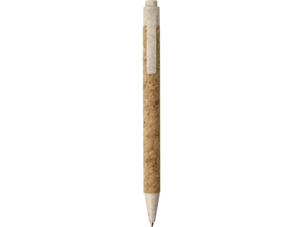 Ручка из пробки и переработанной пшеницы шариковая Evora, пробка/бежевый - купить оптом
