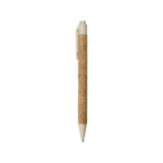 Ручка из пробки и переработанной пшеницы шариковая Evora, пробка/бежевый, фото 2