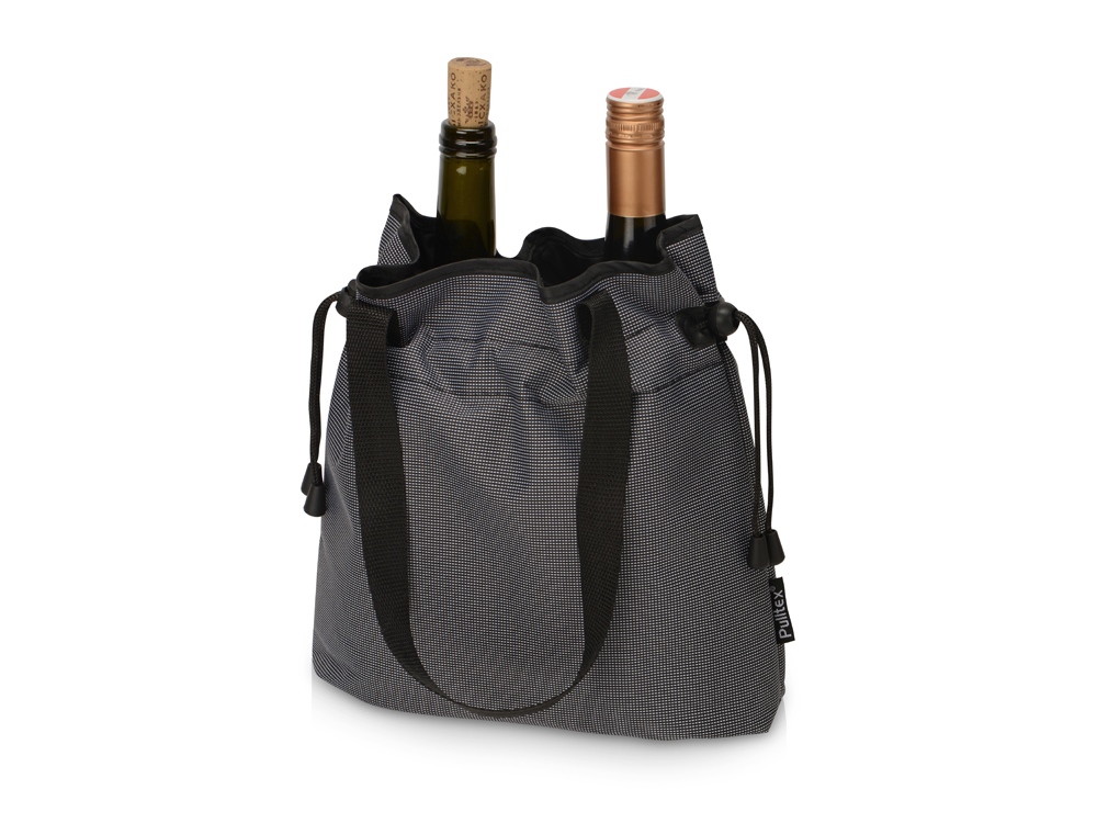 PWC COOLER BAG TO GO 2 BOTTLE/Охладитель для вина, для 2 бутылок. С ручками, черный, темно-серый - купить оптом