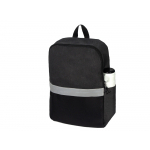 Рюкзак Merit со светоотражающей полосой и отделением для ноутбука 15.6'', темно-серый/черный, фото 1