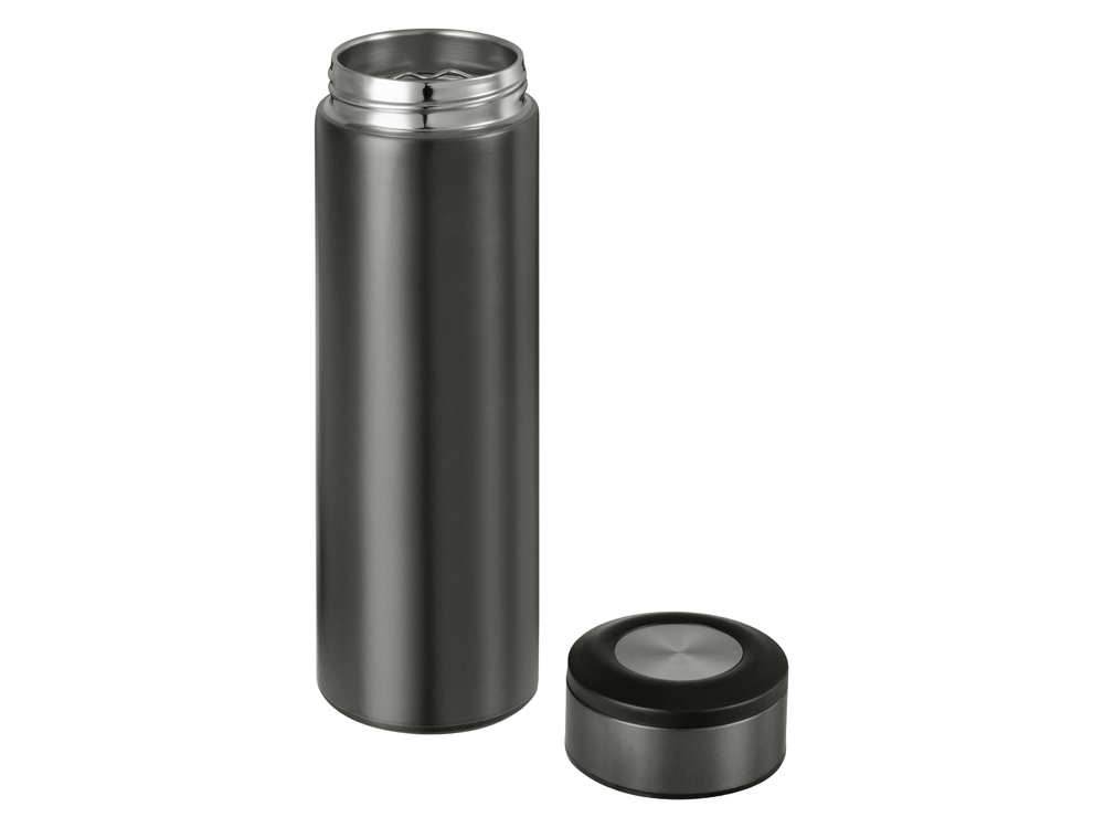 Термос Confident Metallic 420мл, темно-серый - купить оптом