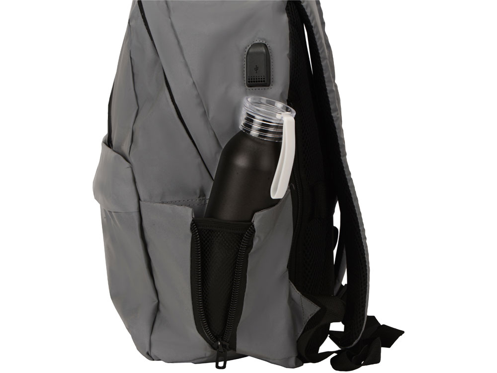 Светоотражающий рюкзак Reflector, светоотражающий, серебристый - купить оптом