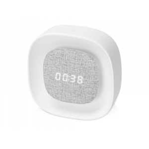 Беспроводные настольные часы с регулируемой подсветкой Night Watch, белый/серый - купить оптом