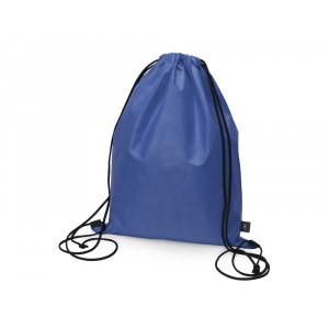 Рюкзак-мешок Reviver из нетканого переработанного материала RPET, синий - купить оптом