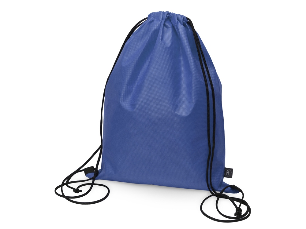 Рюкзак-мешок Reviver из нетканого переработанного материала RPET, синий - купить оптом