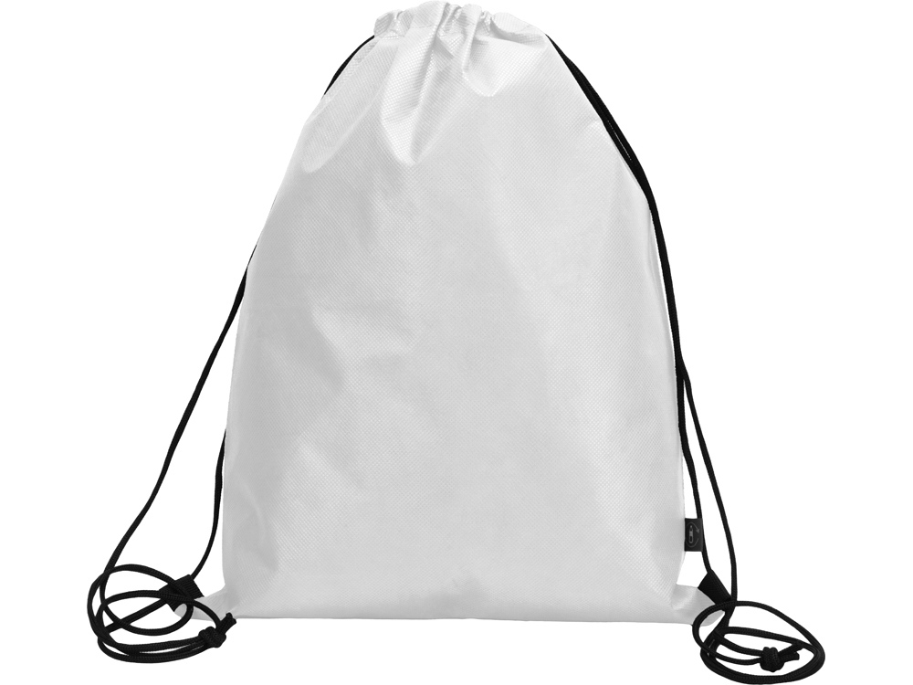 Рюкзак-мешок Reviver из нетканого переработанного материала RPET, белый - купить оптом