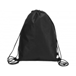 Рюкзак-мешок Reviver из нетканого переработанного материала RPET, черный, фото 1