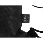 Рюкзак-мешок Reviver из нетканого переработанного материала RPET, черный, фото 2