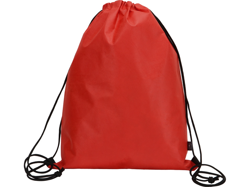Рюкзак-мешок Reviver из нетканого переработанного материала RPET, красный - купить оптом