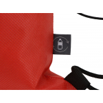 Рюкзак-мешок Reviver из нетканого переработанного материала RPET, красный, фото 2