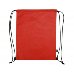 Рюкзак-мешок Reviver из нетканого переработанного материала RPET, красный, фото 3