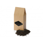 Подарочный набор с чаем и френч-прессом Чайная композиция, френч-пресс- прозрачный/натуральный, упаковка чай- крафт, наполнитель- зеленая липа, фото 4