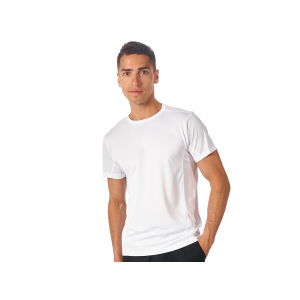 Мужская спортивная футболка Turin из комбинируемых материалов, белый - купить оптом