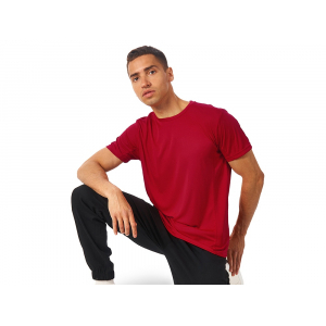 Мужская спортивная футболка Turin из комбинируемых материалов, красный - купить оптом