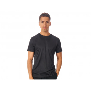 Мужская спортивная футболка Turin из комбинируемых материалов, черный - купить оптом