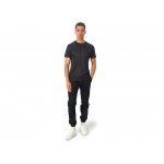 Мужская спортивная футболка Turin из комбинируемых материалов, черный, фото 4