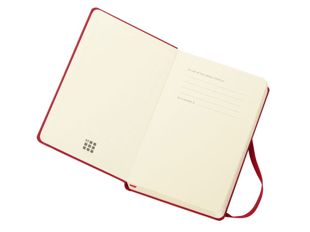 Ежедневник Moleskine Classic (2022), Pocket (9х14), красный, твердая обложка - купить оптом