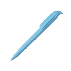 Шариковая ручка из переработанного rPET материала RECYCLED PET PEN F, матовая, голубой - купить оптом