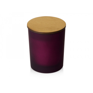 Свеча соевая ароматическая в стекле Niort, бордовая, бордовый - купить оптом