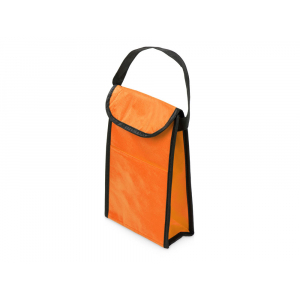Сумка-холодильник Reviver на липучке из нетканого переработанного материала, оранжевый - купить оптом