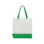 Сумка-шоппер двухцветная Revive из нетканого переработанного материала, зеленый, фото 1