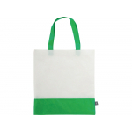 Сумка-шоппер двухцветная Revive из нетканого переработанного материала, зеленый, фото 2