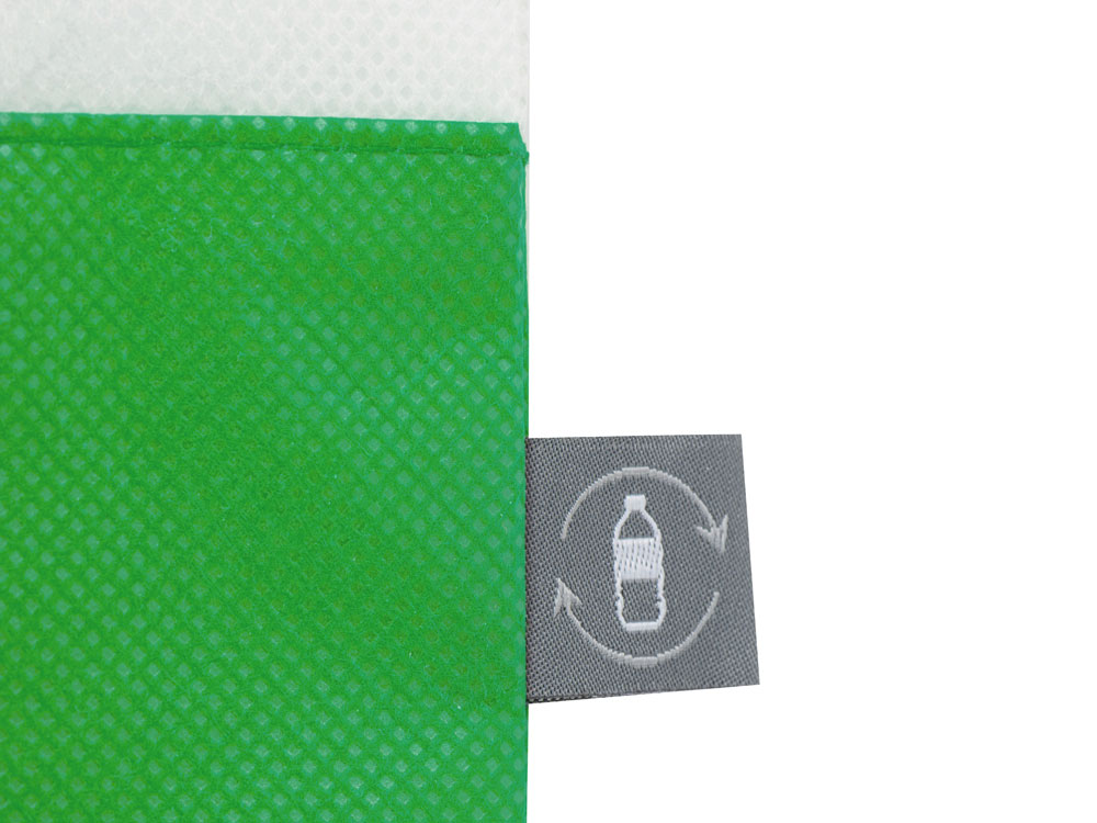 Сумка-шоппер двухцветная Revive из нетканого переработанного материала, зеленый - купить оптом