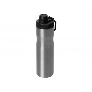 Бутылка для воды Supply Waterline, нерж сталь, 850 мл, серебристый/черный - купить оптом